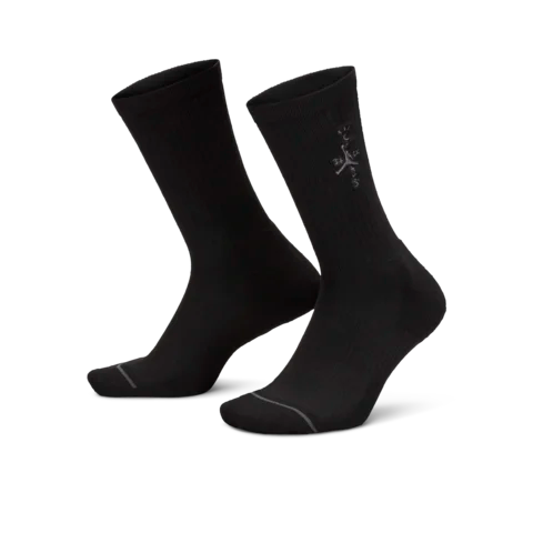 AIR JORDAN X TRAVIS SCOTT CUSHIONED CREW SOCKS - BLACK/DK SMOKE GREY