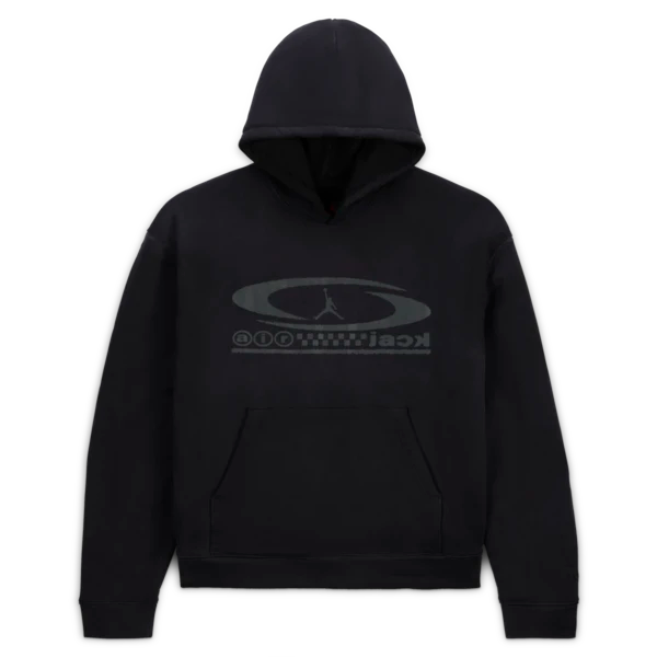 MEN'S AIR JORDAN X TRAVIS SCOTT PULLOVER HOODIE - BLACK/DK SMOKE GREY