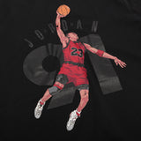 AIR JORDAN AJ 6 NINETY ONE T-SHIRT - BLACK
