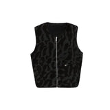 WOMEN'S NIKE HIGH PILE FLEECE VEST - BLACK/BLACK
