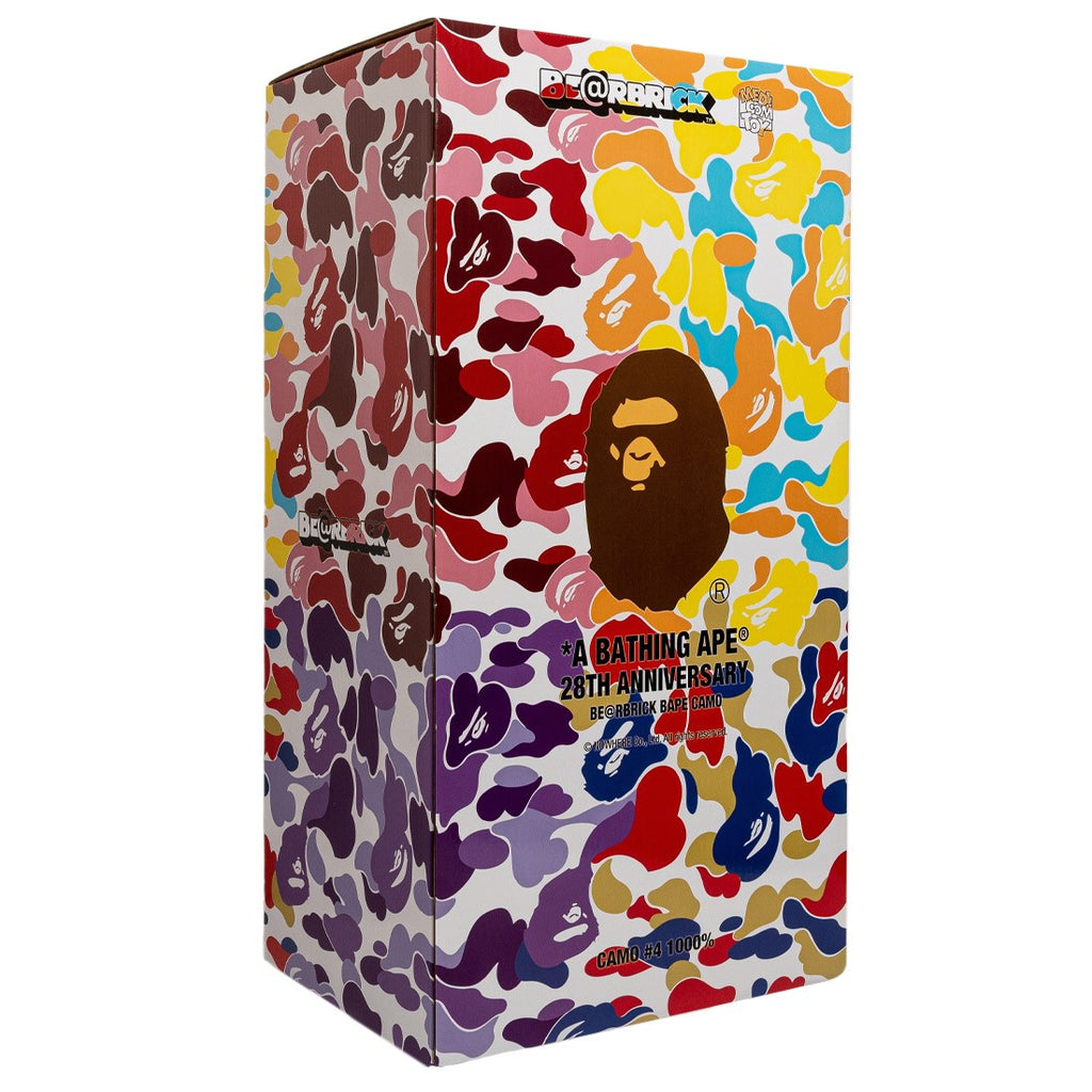 A BATHING APE 28TH ANNIVERSARY X MEDICOM BAPE CAMO #4 1000% BE@RBRICK - GREEN