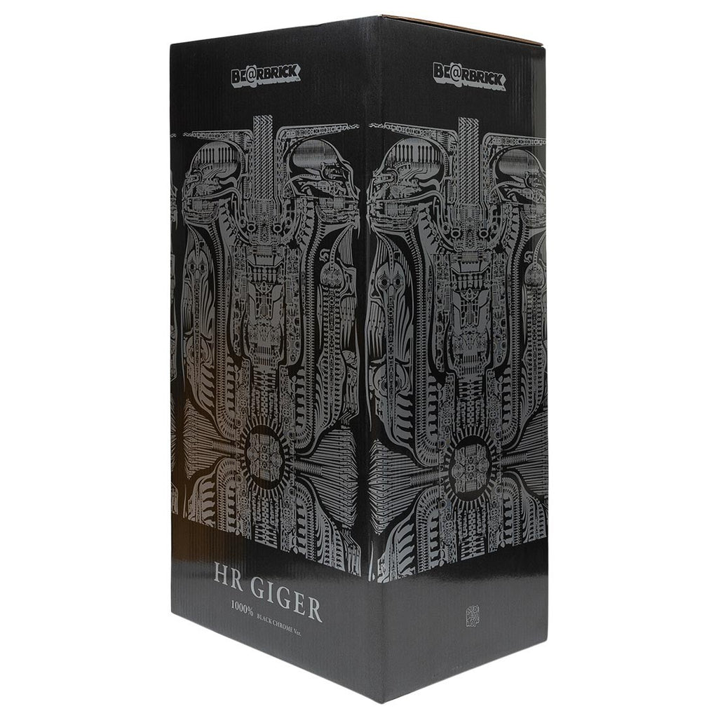 MEDICOM H.R. GIGER BE@RBRICK 1000% - BLACK CHROME