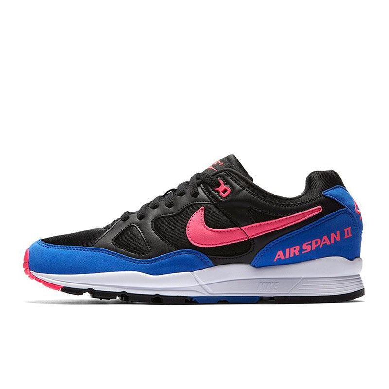 NIKE AIR SPAN II "BLACK / PINK" - BLACK/HYPERPINK-HYPERROYAL
