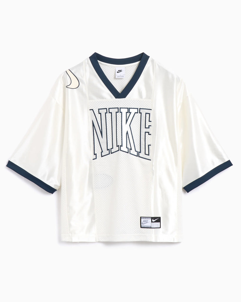 WOMENS NIKE STREET OVERSIZE JERSEY - SAIL/ARMORY NAVY