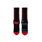 SAINT MICHAEL SIT DOWN SOCKS - BLACK