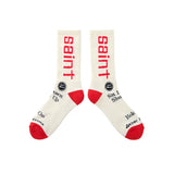 SAINT MICHAEL SIT DOWN SOCKS - ECRU