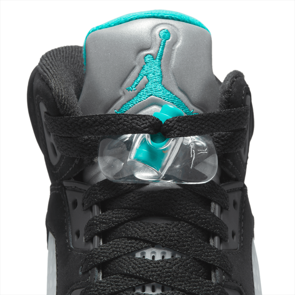 AIR JORDAN 5 RETRO GS - BLACK/AQUATONE-TAXI