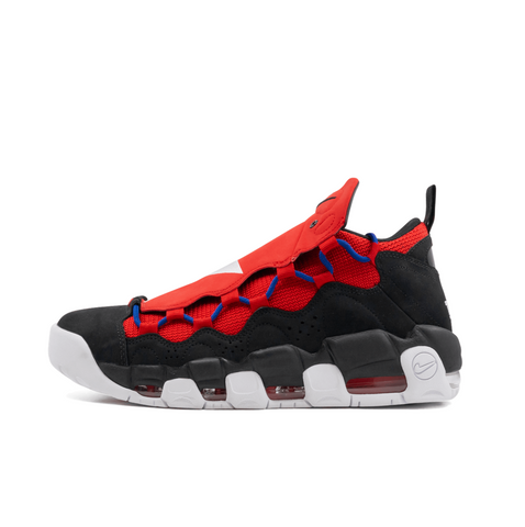 NIKE AIR MORE MONEY - BLACK/ WHITE/ UNIVERSITY RED