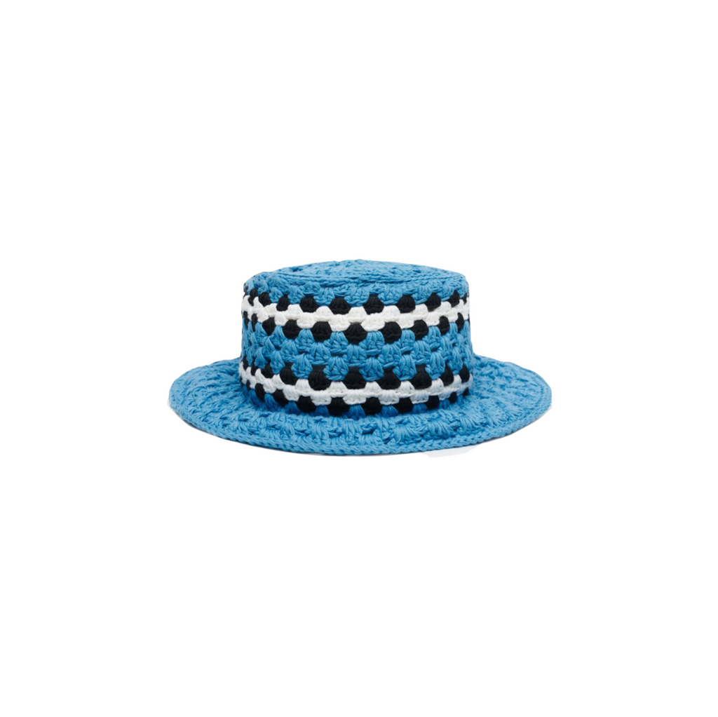AMIRI CROCHET BUCKET HAT - CAROLINA BLUE