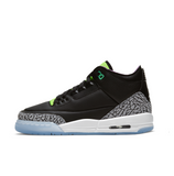 AIR JORDAN 3 RETRO SE GS - BLACK/WHITE-ELECTRIC GREEN