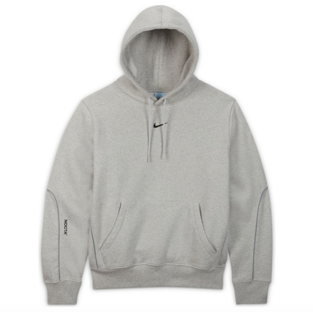 NIKE x NOCTA CARDINAL STOCK HOODIE -  GREY HEATHER/BLACK