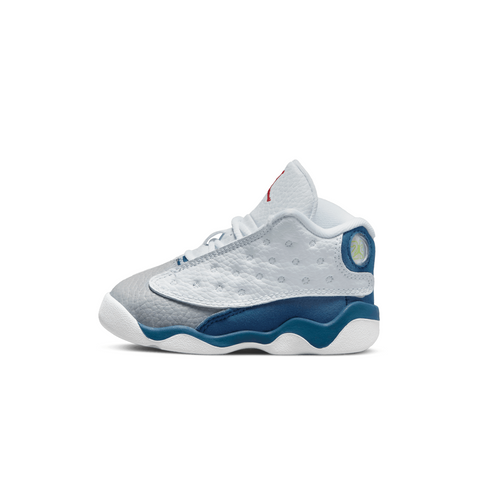 AIR JORDAN 13 RETRO PS - WHITE/FIRE RED-FRENCH BLUE-LT STEEL GREY