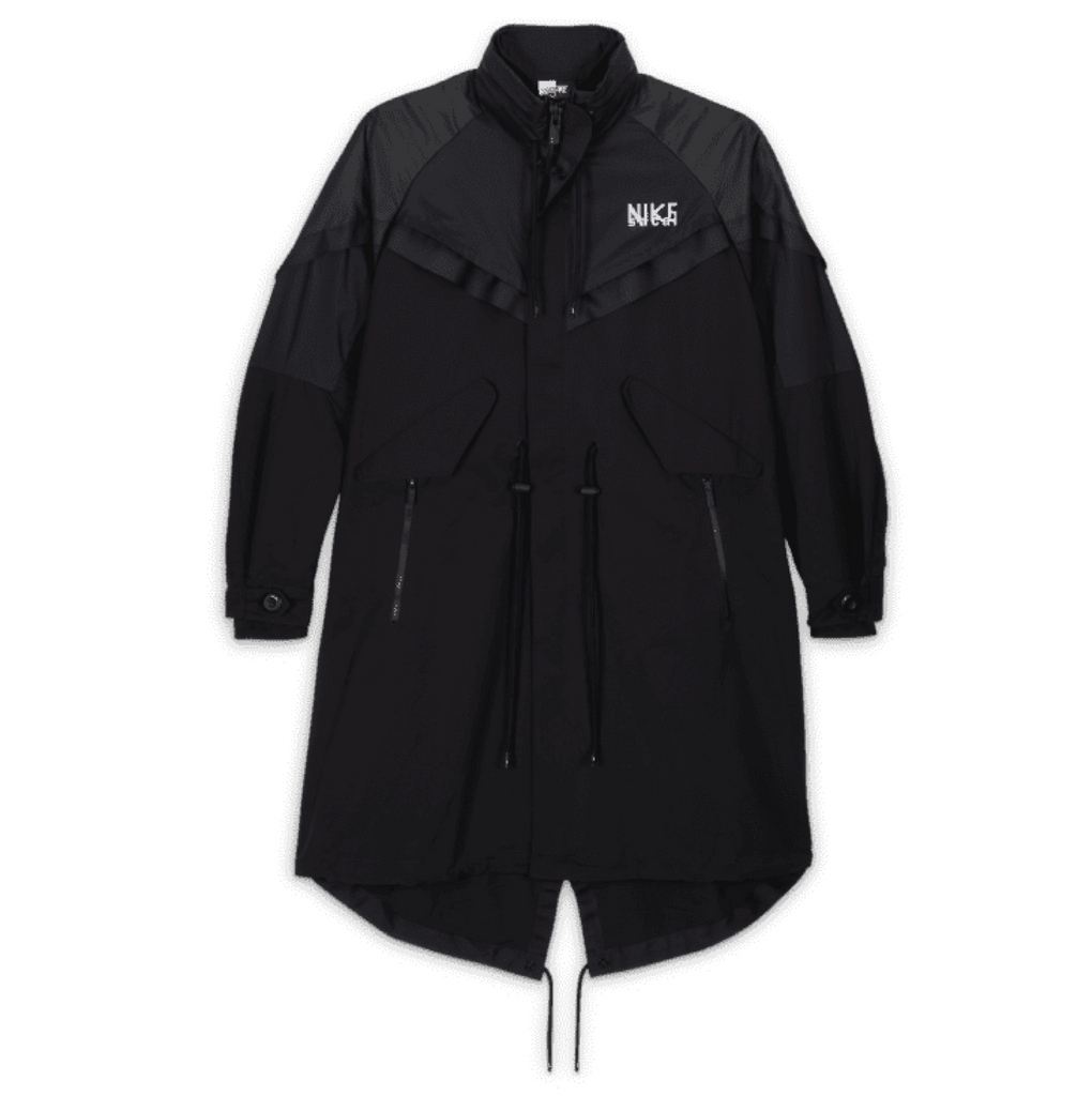 NIKE X SACAI TRENCH JACKET - BLACK