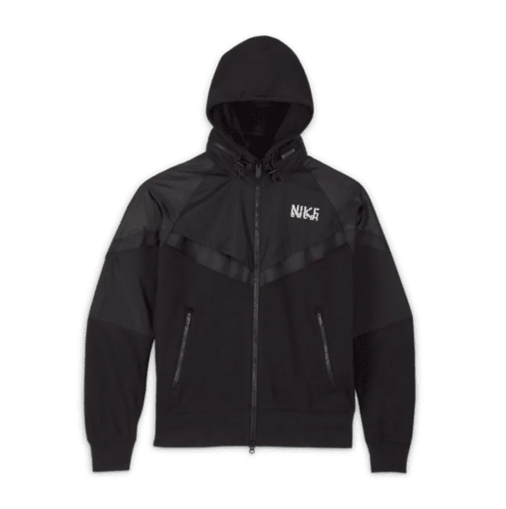 NIKE X SACAI FULL ZIP HOODIE - BLACK