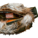 SACAI) FAUX FUR WAIST BAG - BEIGE ( 19-0018S)